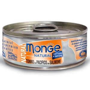 Monge 貓罐頭 高蛋白質野生海洋系列 太平洋吞拿魚三文魚 80g (MO7245)
