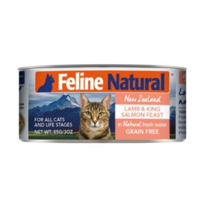 K9 Feline Natural 貓罐頭 – 羊肉及三文魚 170g