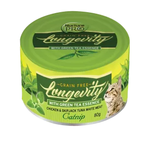 Nurture Pro - Lysine貓草情緒舒緩肉絲主食罐 (雞肉+吞拿魚) 80g