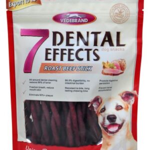 VegeBrand - 7重高效 扭扭棒 香烤牛肉潔齒棒 160g (紅袋)