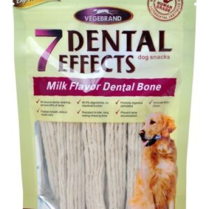 VegeBrand - 7重高效牛奶潔齒 軟條 4" 100g (12支) (白)