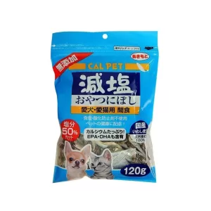 日本秋元Cal Pet 低鹽沙丁小魚乾(犬貓用) 120g
