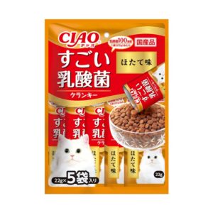 Ciao - 勁量乳酸菌夾心乾糧 帶子味貓糧 (22g x5)