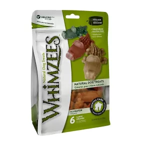 Whimzees 唯潔 - 中型犬用鱷魚形趣味潔齒骨