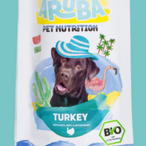 Aruba 有機火雞配燕麥、紅菜頭和雅枝竹狗鮮食包 100g