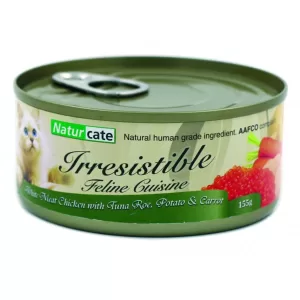 Naturcate 雞胸肉+吞拿魚、薯仔、紅蘿蔔 155g