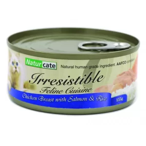 Naturcate 雞胸肉+三文魚+飯 155g X24