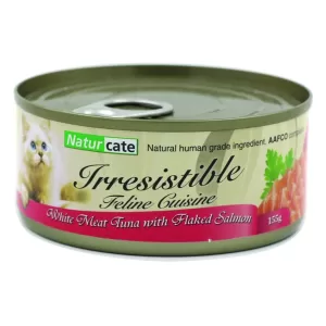 Naturcate 白肉吞拿魚 + 三文魚絲 155g X 24