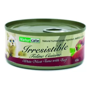 Naturcate 白肉吞拿魚+牛肉 155g