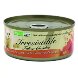 Naturcate 吞拿魚+雞肉 + 海蝦 155g X 24