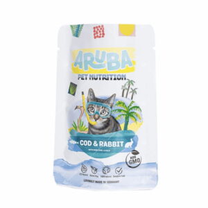 Aruba 鱈魚和兔肉配小白菜和青口貓鮮食包