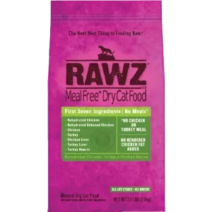 Rawz – 全貓糧-脫水雞肉,火雞,雞肉-(3.5lb-7.8lb)