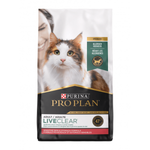 PRO PLAN - PURINA® -舒敏LIVECLEAR系列- 貓乾糧 – 敏感皮膚及腸胃成貓配方 - 火雞-1.45KG