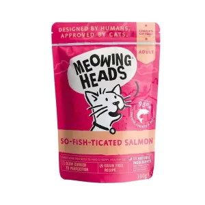 Meowing Heads-貓濕糧包-三文魚,雞,牛-100g