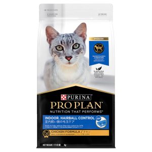 PRO PLAN - PURINA® - 貓乾糧 – 成貓室內去毛球配方 - 雞肉-(1.5KG-7KG)