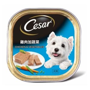 Cesar西莎-狗濕糧 - 純鮮肉系列 - 雞肉加蔬菜-100g