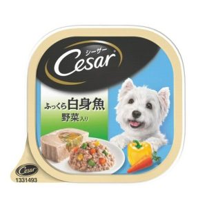 Cesar西莎-狗濕糧 - 料理系列 - 野菜,白身魚-100g