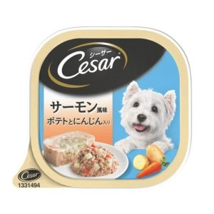 Cesar西莎-狗濕糧 - 料理系列 - 薯仔紅蘿蔔三文魚-100g