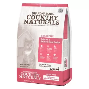 Country Naturals-全貓糧-低敏無穀物三文魚精簡配方 -(3lb-12lb)