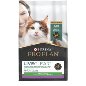 PRO PLAN - PURINA® -  舒敏LIVECLEAR系列-貓乾糧 – 成貓室內配方 -火雞-1.45KG