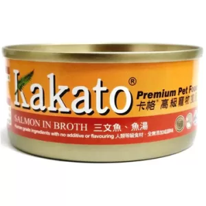 Kakato -罐頭 -三文魚魚湯Salmon In Broth (Dogs & Cats) Canned -(70G-170G)