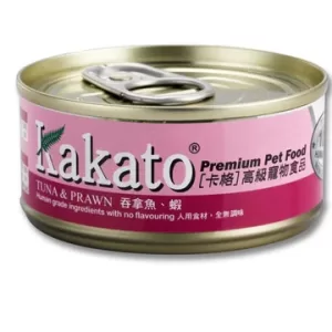 Kakato -罐頭-吞拿魚蝦 Tuna & Prawn (Dogs & Cats) Canned- (70G-170G)