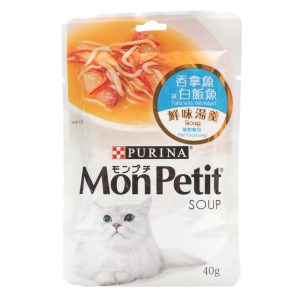 MonPetit 鮮味湯羹-吞拿魚,白飯魚貓湯包-40G