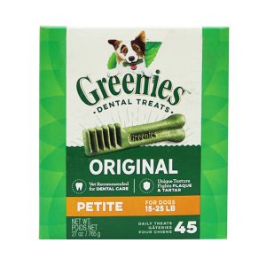 GREENIES - 迷你潔齒棒狗小食盒裝-45支-27oz