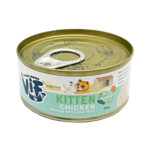 VIF-幼貓罐頭 - 雞肉配羊奶幕絲-75g