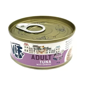 VIF- 成貓罐頭 - 吞拿魚配小銀魚-75g