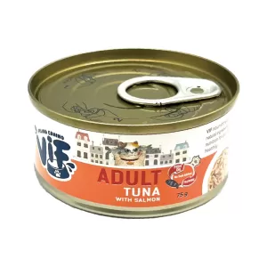 VIF-成貓罐頭 -  吞拿魚配三文魚-75g