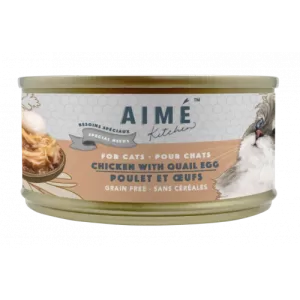 AIME KITCHEN-殿堂主食系列 - 無穀物獨特營養-貓罐 - 滋味嫩雞配鵪鶉蛋-75G