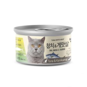 Meowow-韓國高級白吞拿魚加蟹肉貓湯罐-80g
