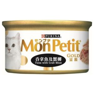 Mon Petit GOLD-貓濕糧 - 金裝 - 吞拿魚及蟹柳-85g