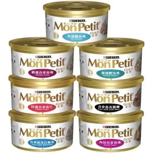 MonPetit-金罐系列 -貓罐頭- 隨機口味-85gx24