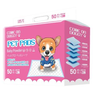 COME ON DOGGY - 爽身粉香味-寵物尿墊-45x60CM- 50片裝(2呎)