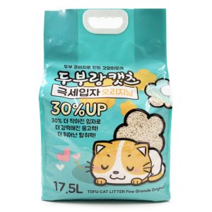 豆腐與貓 -韓國- 極幼豆腐貓砂 (1.5mm) 17.5L (原味)